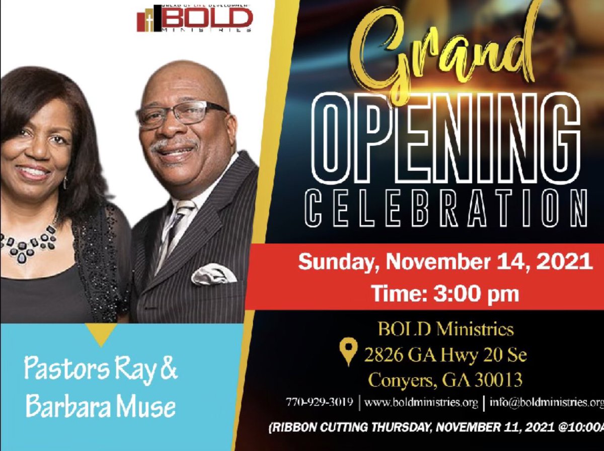 IAMLadyDunstan's tweet photo. It was a full weekend! Glad to support two great organizations- BOLD MINISTRIES and their grand opening celebration. Plus Sounds of Support and the NewRock Suicide Prevention Coalition. Great work is being done in #Newton and #Rockdale Now, it��s Monday...time for a great week! https://t.co/qgAheCZxif