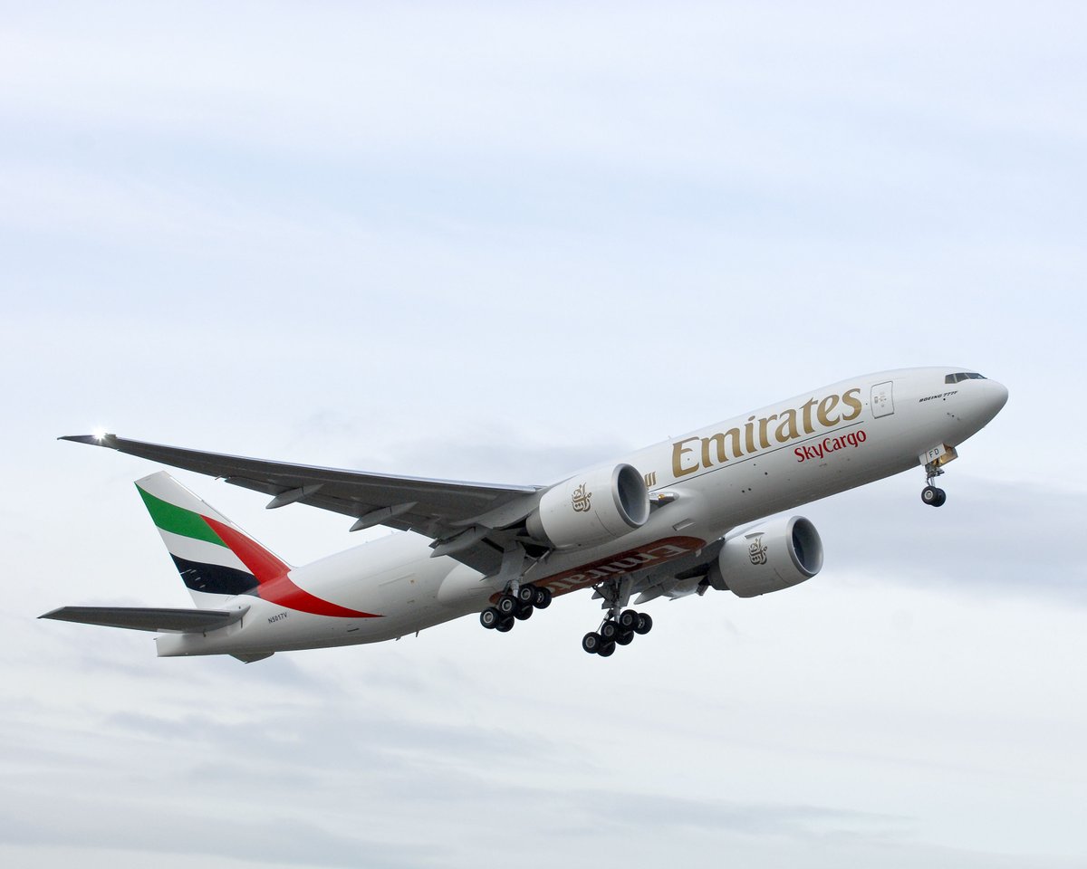 BoeingMidEast's tweet photo. Emirates has announced an order for two #777 Freighters at the 2021 Dubai Airshow, expanding the future capability of one of the world's largest cargo airlines at a time of significant global demand for air freight. #DAS21  

Release: https://t.co/LqcMp7gXHq https://t.co/5yPfm6fpYp