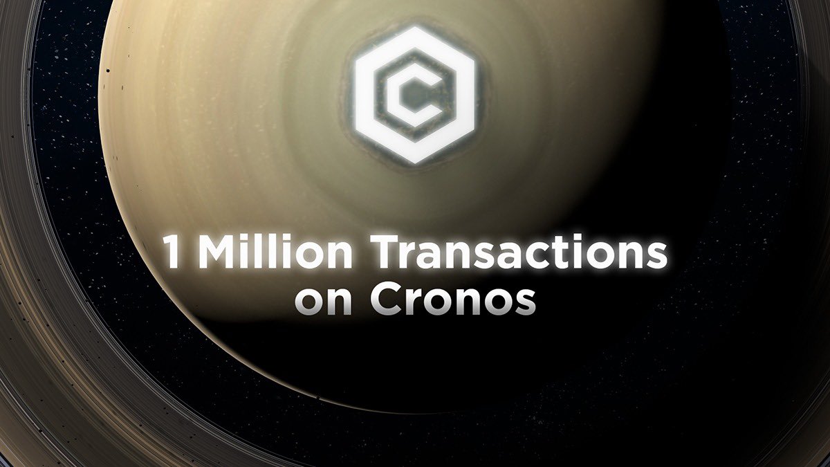 1 Million Transactions on Cronos 🤯🚀🪐 with $500m+ TVL