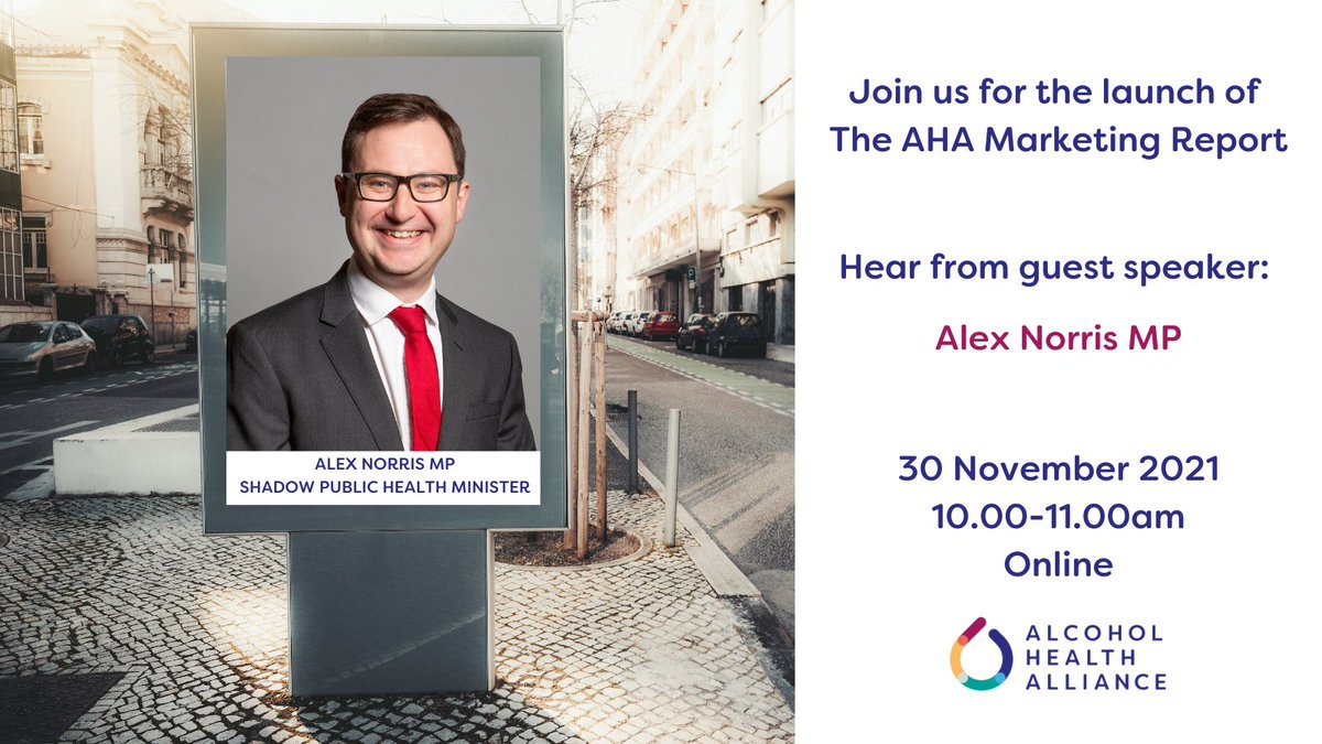 UK_AHA's tweet photo. Join us for the launch of our marketing report - examining the evidence of how alcohol advertising affects us all.
We'll hear from guest speakers including @AlexNorrisNN.
🗓️ 30 November
⌚10-11am
📌Online
Sign up: https://t.co/eyw7k8b8Ii https://t.co/3mOCIliUYY