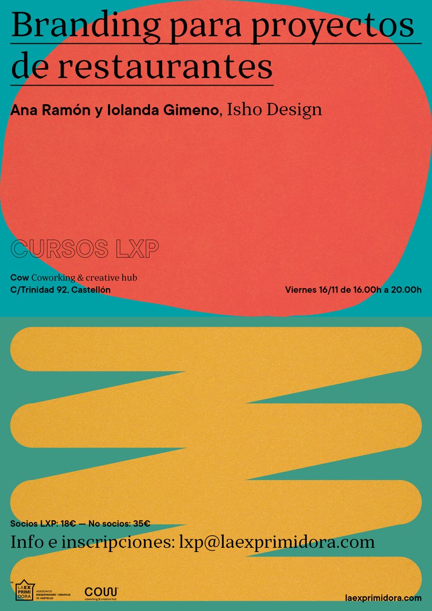 CDICV's tweet photo. TALLER ISHO DESIGN · X ANIVERSARIO LA EXPRIMIDORA 

@ishodesign 
@laexprimidora 

Viernes 19 de noviembre 16:00h a 20:00h en COW (C/ Trinidad, 92. Castelló).

+info, precios e inscripciones: https://t.co/4k5xBysfZ7

#CDICV #LaExprimidora #IshoDesign #CastellóbyDesign #disseny https://t.co/npKoSk7l44