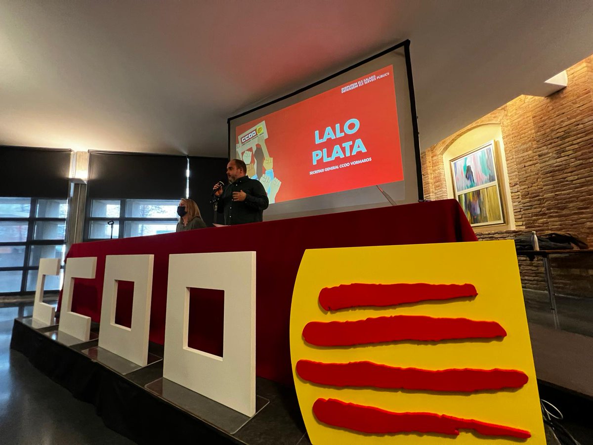 gonzaloplata's tweet photo. Sala plena al #SucreVic i sq a #Osona podem tocar els resultats de la lluita obrera a empreses com #Girbau o al #sectorcarni #AssembleaCCOO #OrgullCCOO @ccoovormaros @ccoocatalunya @CristinaTorreL https://t.co/FwaGPuOUTN