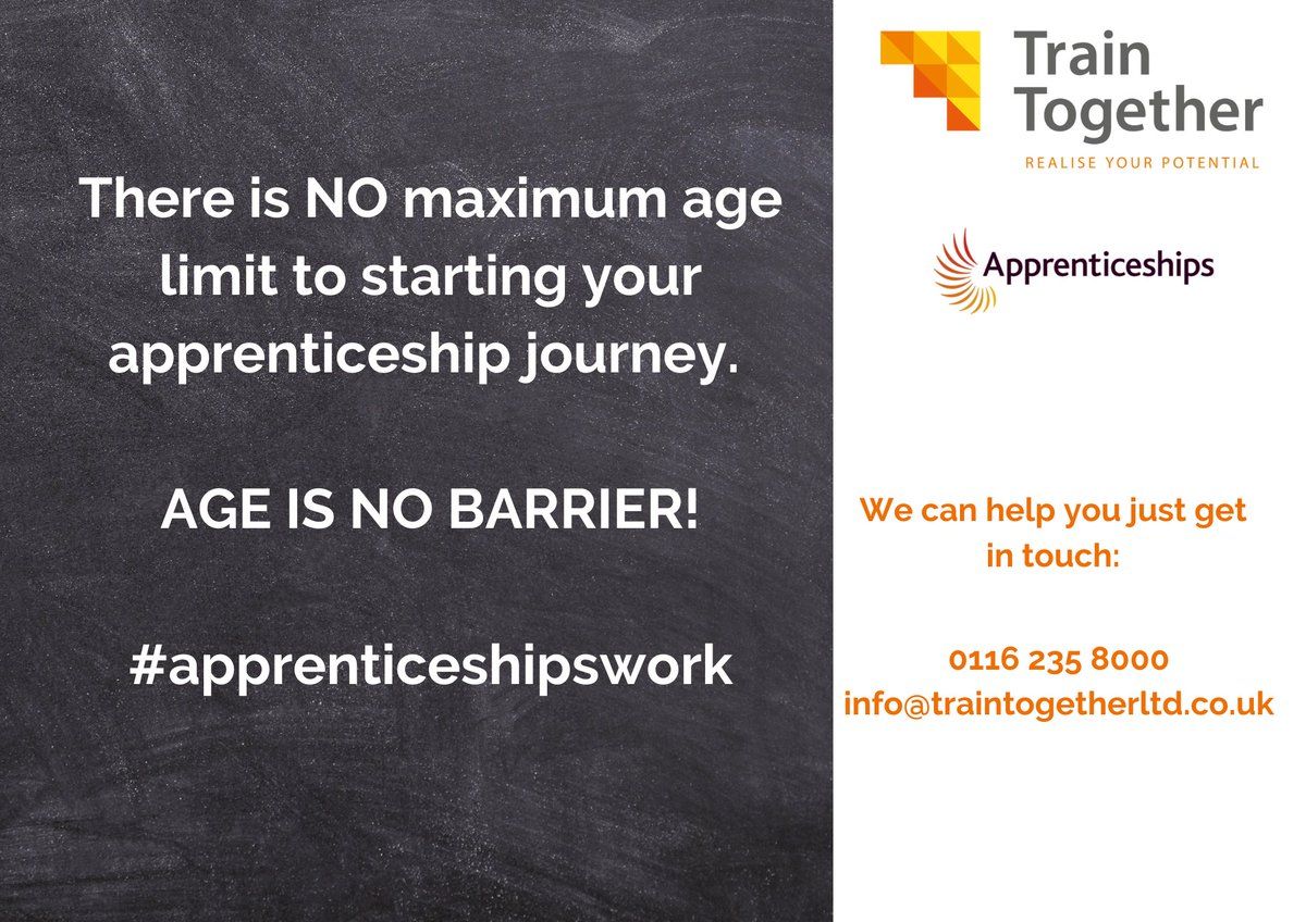 To find out more about #apprenticeship courses we offer visit traintogetherltd.co.uk.

#apprenticeshipswork #apprentices #apprenticeships #earnwhileyoulearn #trainingcourses #trainingprovider #traininganddevelopment #apprenticeshiplevy
