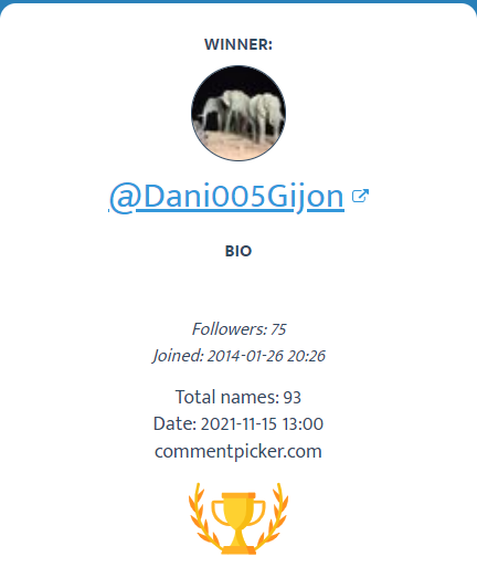 MansaMusa_NFT's tweet photo. We have a winner for our giveaway!
Winner: @Dani005Gijon - please contact us!
Thanks everybody for participating, many more contests will come.
Generated via @commentpicker https://t.co/KGrcZoUgZn #commentpicker https://t.co/djxZdkuZu1