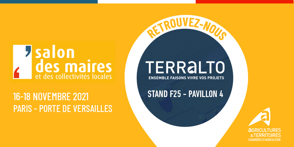 📢 J-1 #SMCL2021
Les <a href="/Agri_Normandie/">ChambreAgriNormandie</a>  seront présentes au Salon des Maires et des Collectivités Locales sous la marque #TERRALTO, l’offre de services 100% dédiée aux #collectivités !
🗓 RDV les 16, 17, 18 novembre 2021

En savoir + sur l'offre TERRALTO 👉 bit.ly/3cBnENM