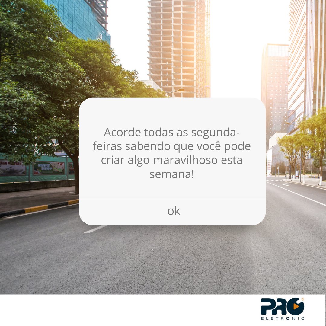 Proeletronic's tweet photo. ✨ A PRO deseja uma ótima semana a todos! ✨

#proeletronic #motivação #telecomunicação #boasemana #iniciodesemana #bomdia https://t.co/ZrBCYTOI3X