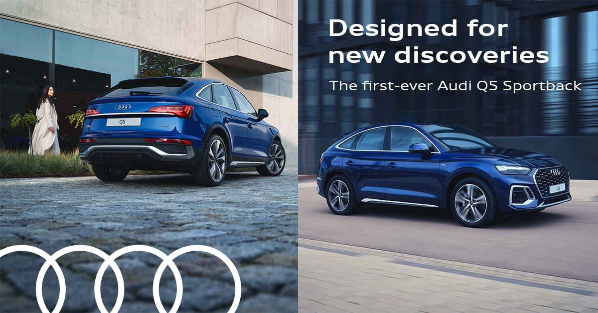 The Audi Q5 Sportback combines the powerful performance of an SUV with high everyday usability. Its coupé-like roof line underscores the new, sporty design language, while the optional quattro permanent all-wheel drive ensures a fascinating drive every time.

#Q5Sportback #Audi
