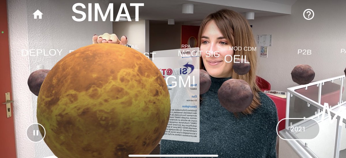 🪐 PRÉSENTATION APPLICATION SIMAT 2025 RA: Sophie Deniel (CEO) et Sullivan Gauville (CTO) seront à Paris le 16 novembre pour présenter l'app SIMAT 2025 RA à l'ensemble des personnels du Ministère des Armées.