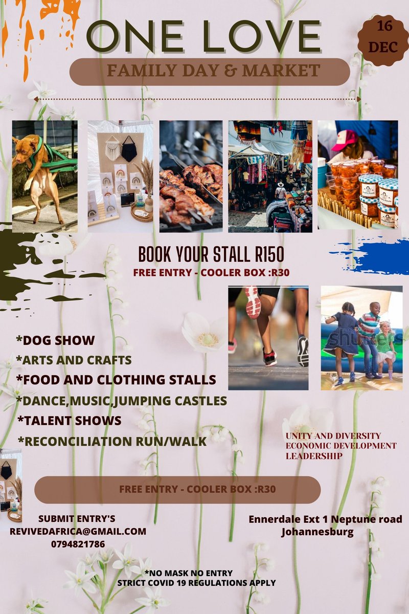 Revived_Mag's tweet photo. Excellent work you are doing in Gauteng honourable @MbaliHlopheSA ❤️It would be an honor for you &amp; your team to join our movement #OneLoveFamily&amp;Market Day hosted by REVIVED AFRICA in response to #unity and diversity in Ennerdale JHB on the 16th December 2021 #DayofReconciliation https://t.co/GVz5rXMWxO