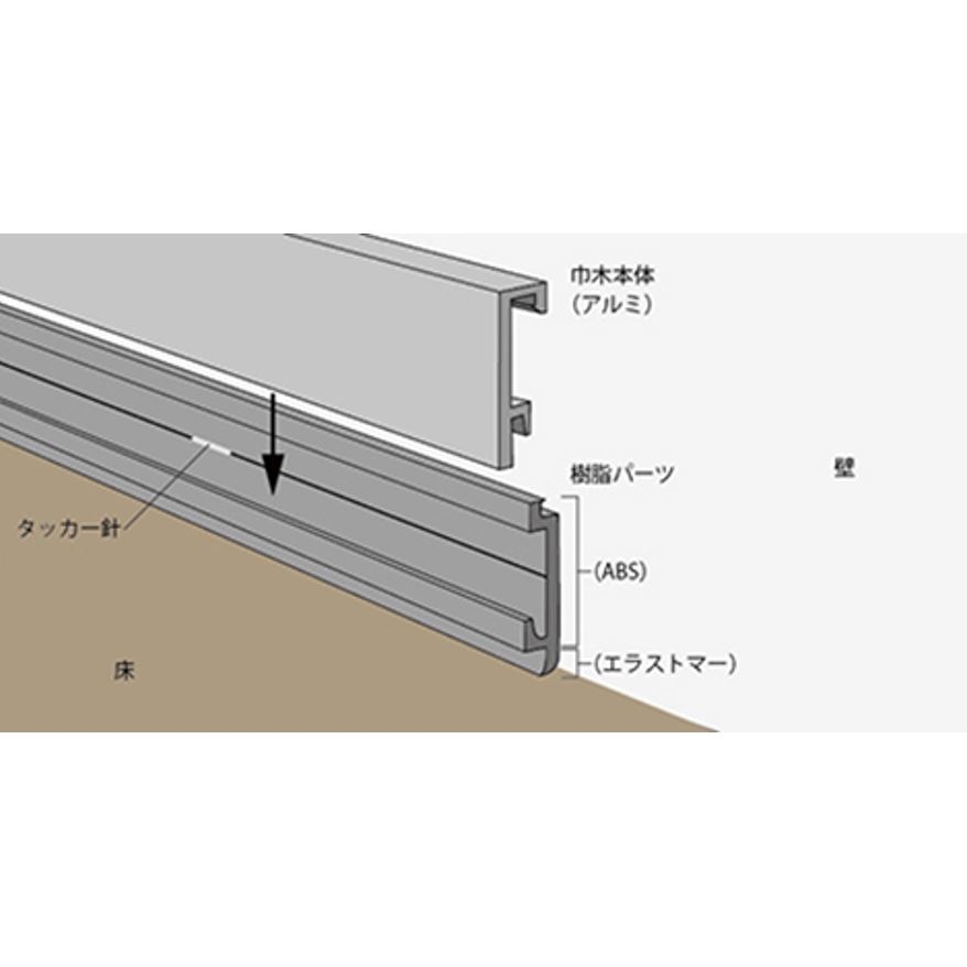 moritaalumi's tweet photo. リフォームにも使える💡
#fitbase 壁が完成している状態からでも施工可能です。
画像の通り、樹脂ベースを壁に固定して巾木本体を上からはめ込む取付方法で、とてもシンプルです。
↓詳しくはこちら
https://t.co/dtEQv0OYzp
#森田アルミ https://t.co/mJ72mFWBF8