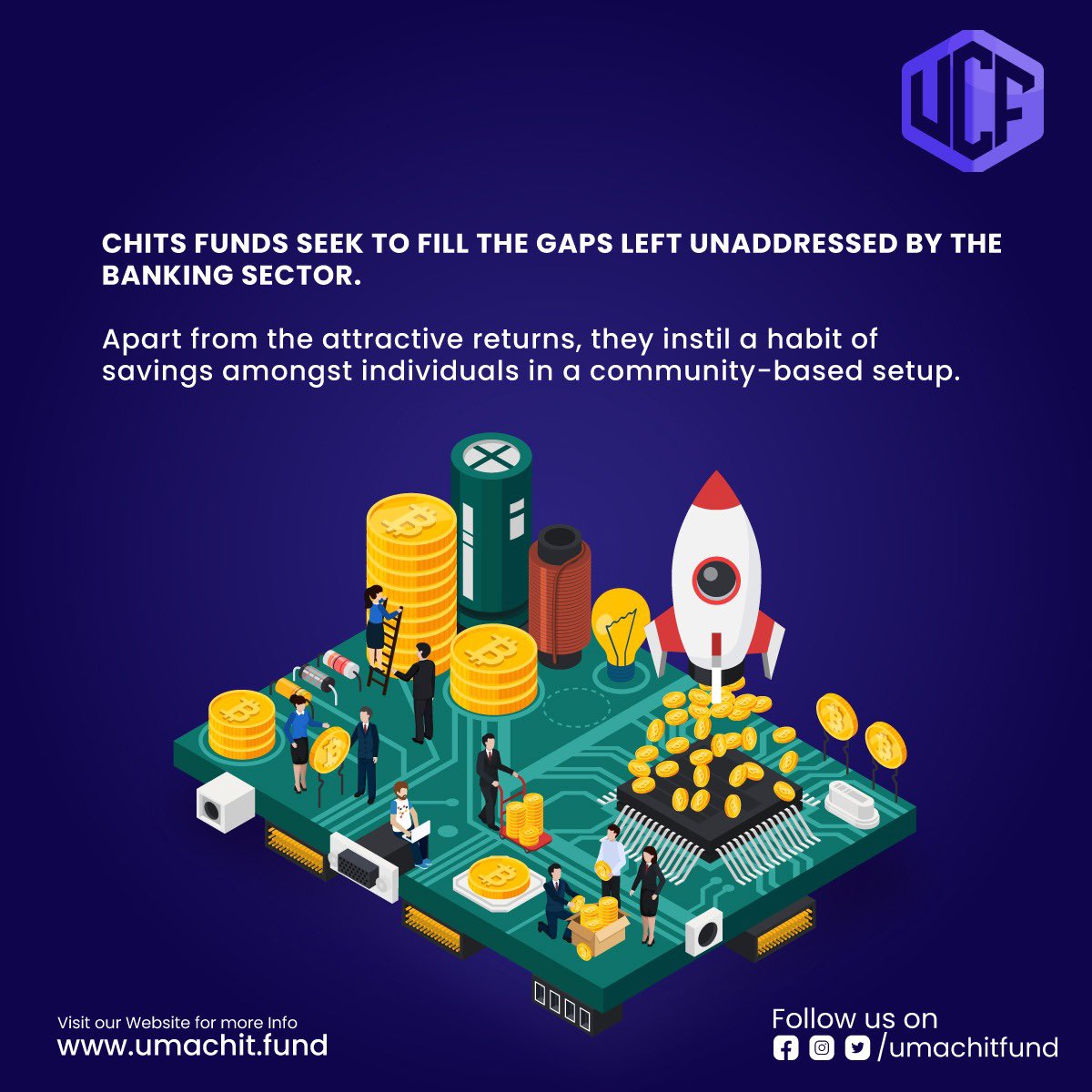 UmaChitFund's tweet photo. Because chit industry serves better than banks!

#umachitfund #ethereum #blockchain #transparency https://t.co/6hgiOen4WF