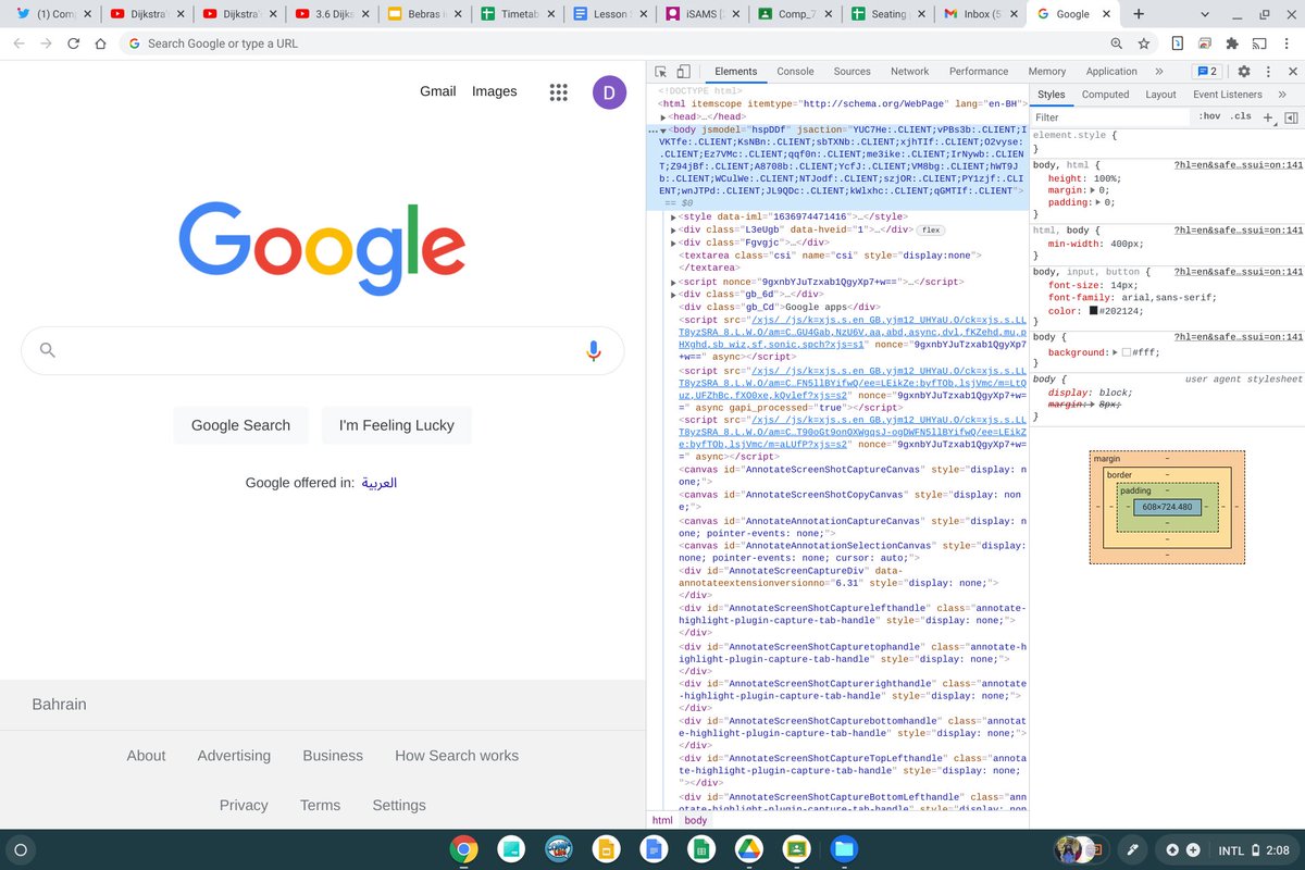 Students have enjoyed learning about developer tools for their web development class!