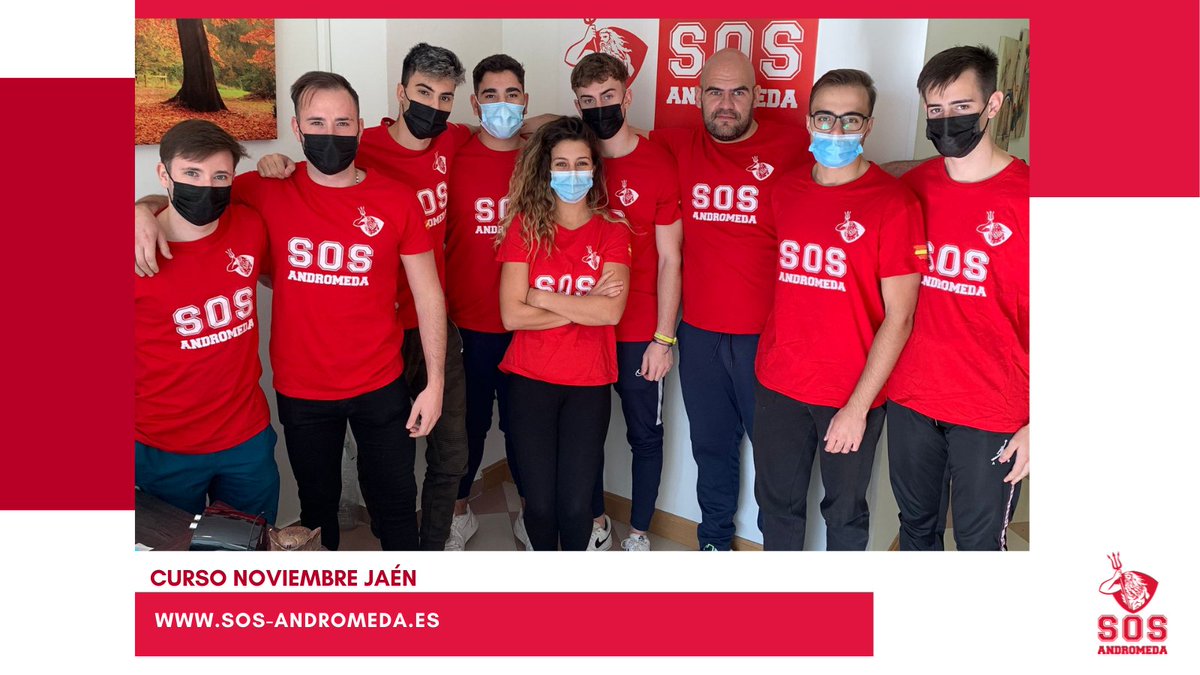 sosandromeda's tweet photo. 🔥 ¡Este es el grupazo de alumnos que tuvimos el pasado CURSO INTENSIVO DE SOCORRISMO, PRIMEROS AUXILIOS Y DESA! 🔥

💪🏼 Se esforzaron a tope para las pruebas teóricas y prácticas.

Enhorabuena a los campeones que consiguieron su título 👏🥳 https://t.co/YiRxZ3wvUr