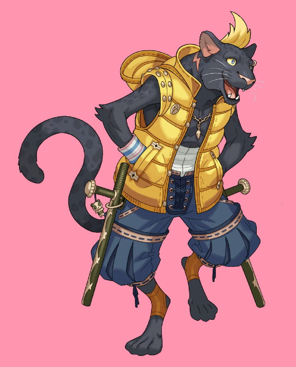 OtdBCat's tweet photo. Kuro/Claw from World Flipper is today's black cat!! 🖤💕💕<3🐈‍⬛✨🖤 https://t.co/mir0ajb9vs