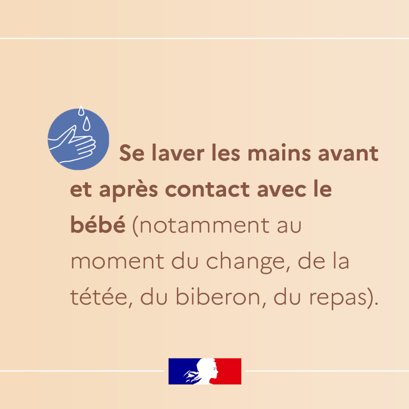 Sante_Gouv's tweet photo. #Bronchiolite | Cette année, l'épidémie de bronchiolite est en avance 📅

C'est une maladie respiratoire très contagieuse, surtout chez les enfants de moins de 2 ans.

Adoptez les bons gestes pour protéger votre bébé ⤵