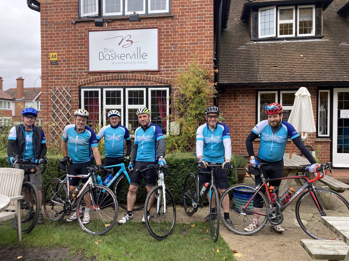 loddonCC's tweet photo. The dirty (half) dozen outside @thebaskie on Saturday for a very enjoyable ride. Thank you to Simon and team for hosting! https://t.co/LtsBCKvF1R