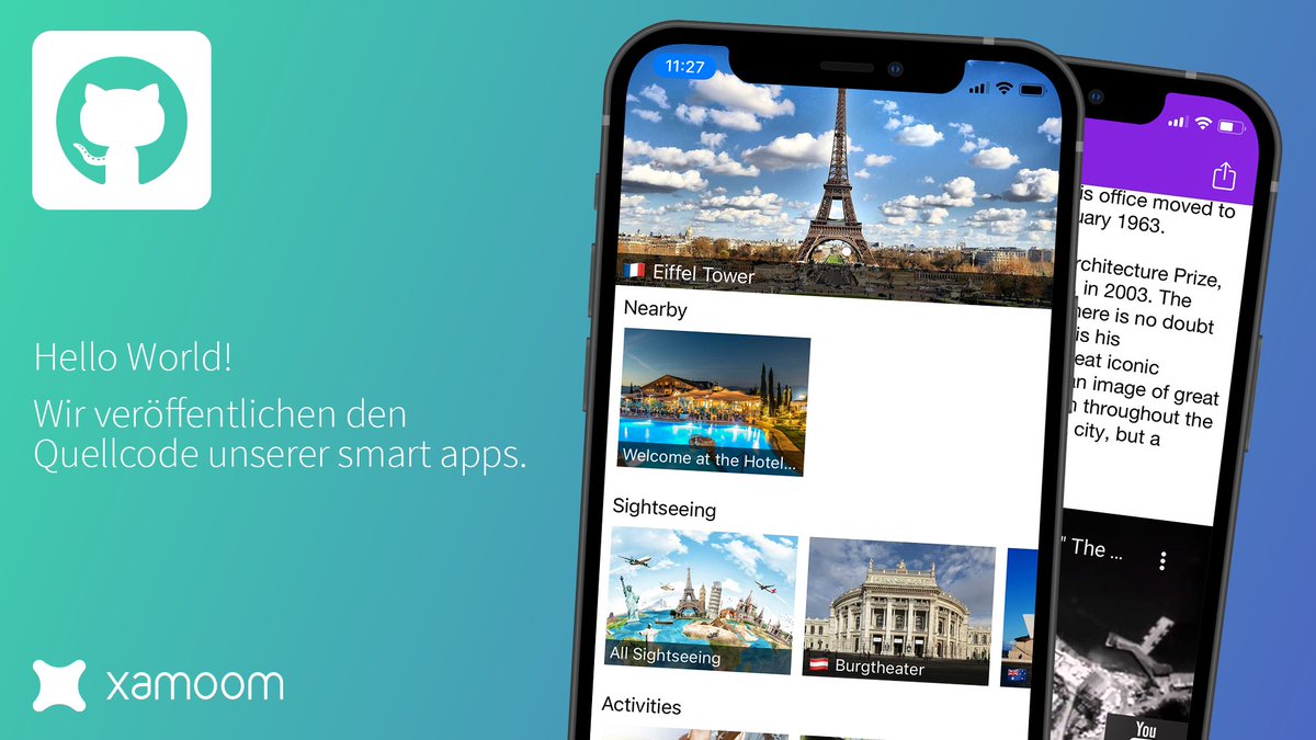 georgholzer's tweet image. Nach den SDKs und einigen Tools haben wir nun den Quellcode unserer smart apps (xamoom.com/de/smart-apps) veröffentlicht.

Warum?
✅ Kunden sollen mit Drittentwicklern genau die Lösung bauen, die sie wünschen
✅ We ❤️ open source!

Repos: github.com/xamoom