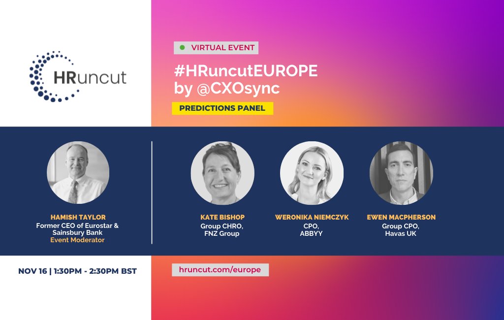 #HRuncut #Europe happening tomorrow!
Sponsors: <a href="/UiPath/">UiPath</a> <a href="/eightfoldai/">Eightfold AI</a> and <a href="/BetterUp/">BetterUp</a> 

#HRuncutByCXOsync #HRunctEurope #Europe #EuropeanEvents #HumanResource #talent #retaintalent #talentmanagement #talentacquisition #talentretention #humancentric #AI #HRanalytics #HRautoation