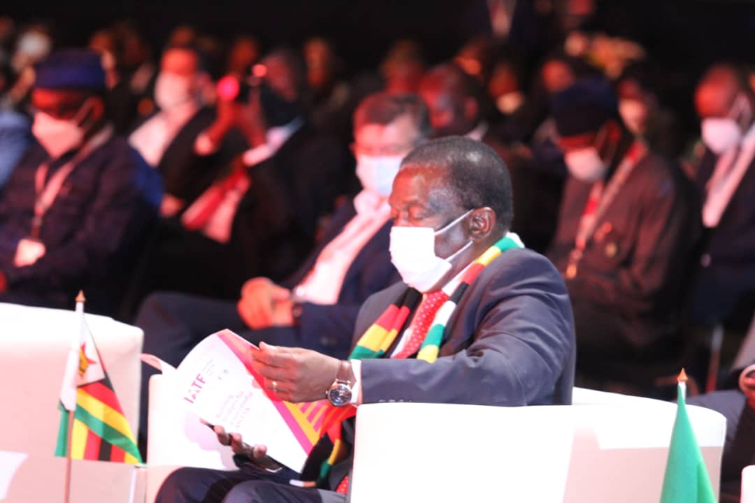 H.E <a href="/edmnangagwa/">President of Zimbabwe</a> together with other Heads of State   attend the  opening  of the 2nd edition of the Intra -African Trade Fair in Durban South Africa .