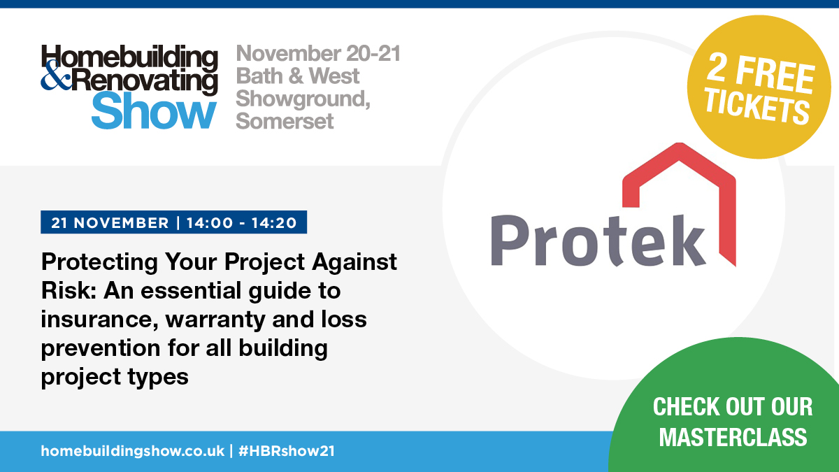 ProtekSelfBuild's tweet photo. South West Homebuilding &amp; Renovating Show #HBRShow21 Masterclass from @ProtekSelfBuild Get your #FreeTickets here: https://t.co/koO5oxfOaD  #Selfbuild #renovation #extension https://t.co/ZUdznUAsLE