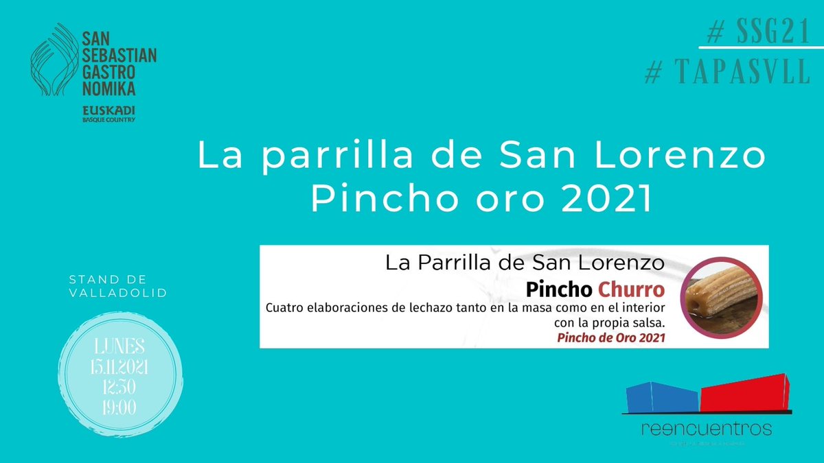 En el stand de <a href="/turvalladolid/">Turismo Valladolid</a> puedes degustar un Lechazo churro o churro de lechazo de
<a href="/parrillalorenzo/">parrilladesanlorenzo</a> de 12:30 a 13:30 y de 14:30 a 15:30 <a href="/SaboreaVLL/">Saborea Valladolid</a> #TapasVLL