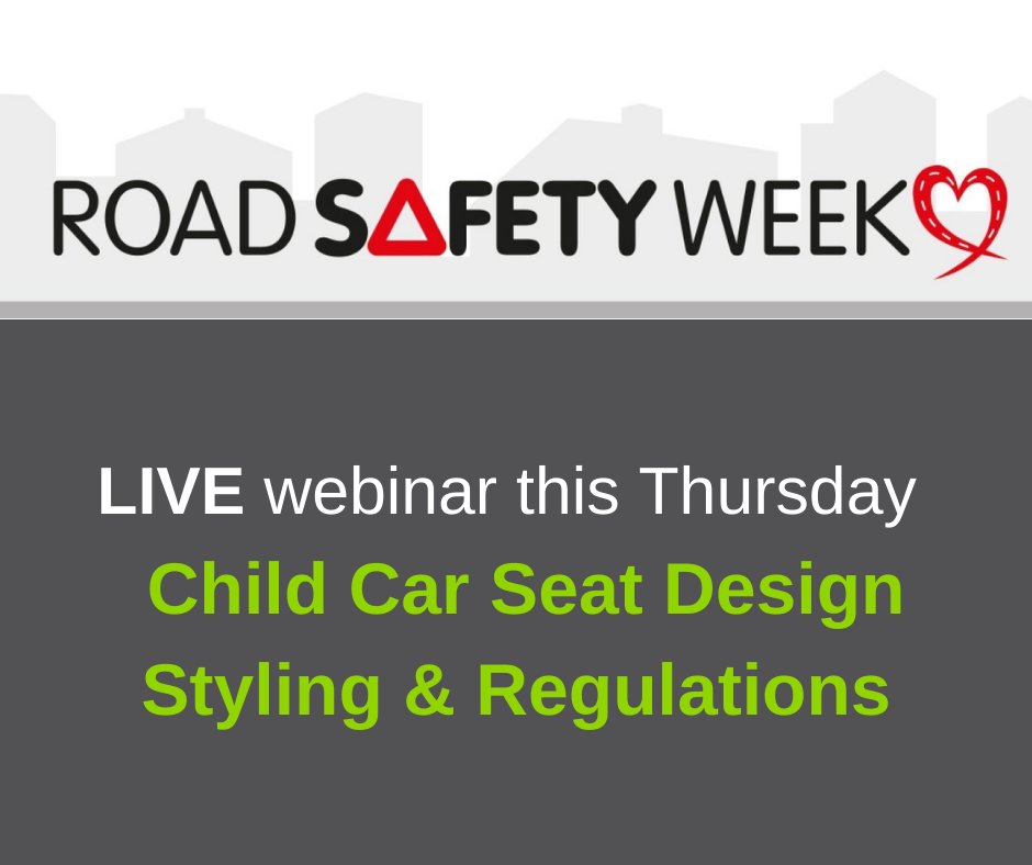 JMDADesign's tweet photo. The JMDA Design Team are celebrating #RoadSafetyWeek this week with our webinar on Thursday on ‘Child Car Seat Design Styling & Regulations.’
Register now: https://t.co/Ojpff6t1sc
#childrestraintsystems #childcarseats #roadsafety #malvernhillshour #worcestershirehour https://t.co/ww26loOhrt