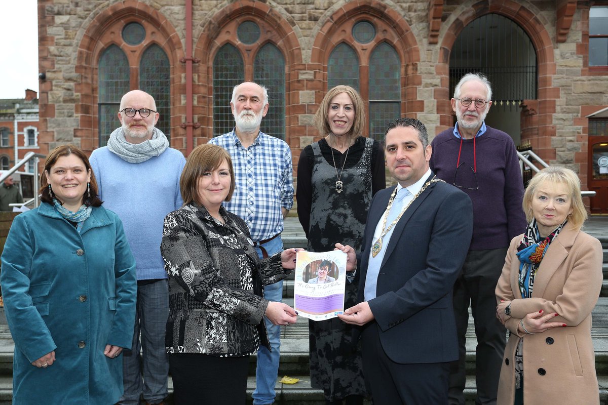 mayordcsdc's tweet photo. My thanks to Deputy Mayor, Cllr Christopher Jackson, who represented the Mayor's office at the launch of a new writing competition in memory of Lyra McKee.

It's heartwarming to see Lyra's memory honoured in such a positive way, celebrating something she herself loved - writing. https://t.co/raPHeeyhh3