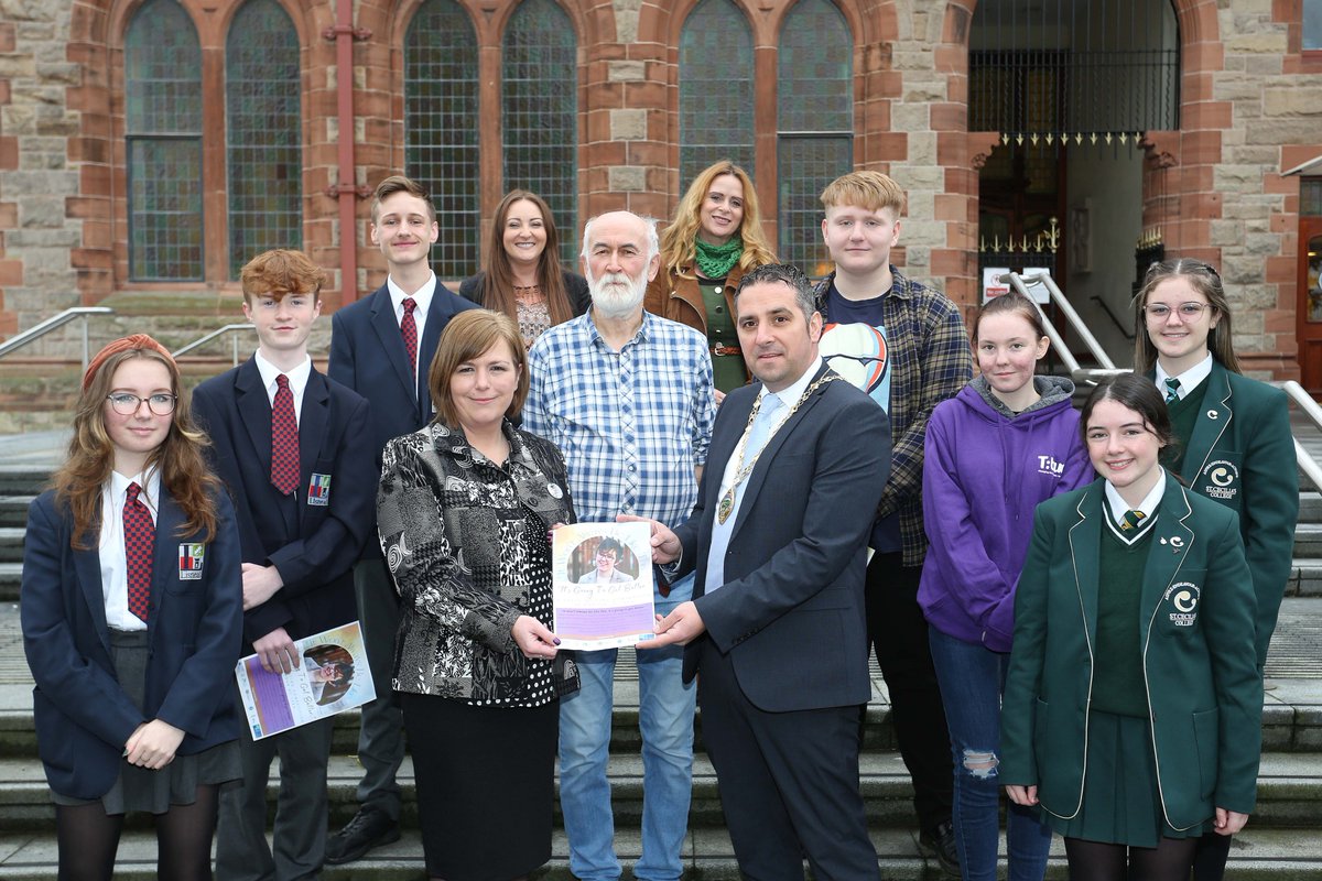 mayordcsdc's tweet photo. My thanks to Deputy Mayor, Cllr Christopher Jackson, who represented the Mayor's office at the launch of a new writing competition in memory of Lyra McKee.

It's heartwarming to see Lyra's memory honoured in such a positive way, celebrating something she herself loved - writing. https://t.co/raPHeeyhh3