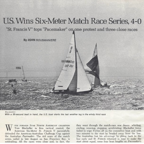 The Australian-American Cup was key to reinvigorating international #SixMetre sailing after a slump in the 1950s and ‘60s. This article reports on the 1973 racing, which was won by the American St Francis V. © John Rousmaniere 
tinyurl.com/n8bwmn2w