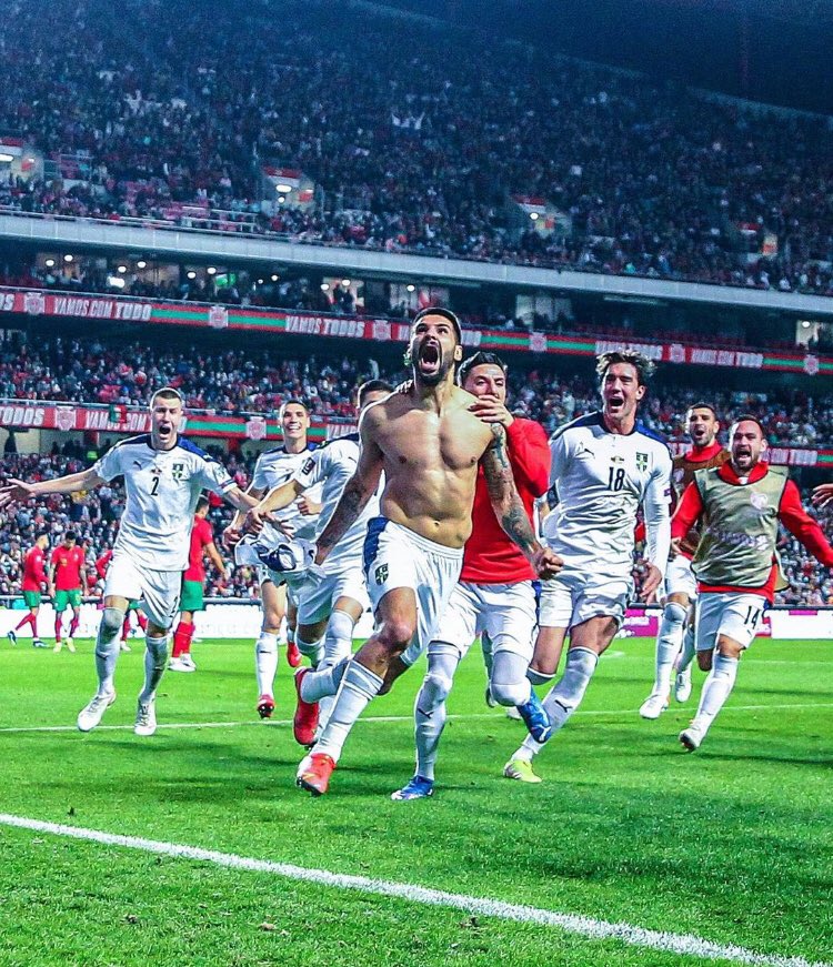 loseg_fudbala's tweet photo. Fudbal i navijači: Idemo u Katar https://t.co/hg6W7UOKWh
#Portugal #Srbija #WorldCup #FSS #SvimSrcem #Orlovi #WCQ #PORSRB #PORSER #ljubiteljlosegfudbala https://t.co/MdzsBbOuas