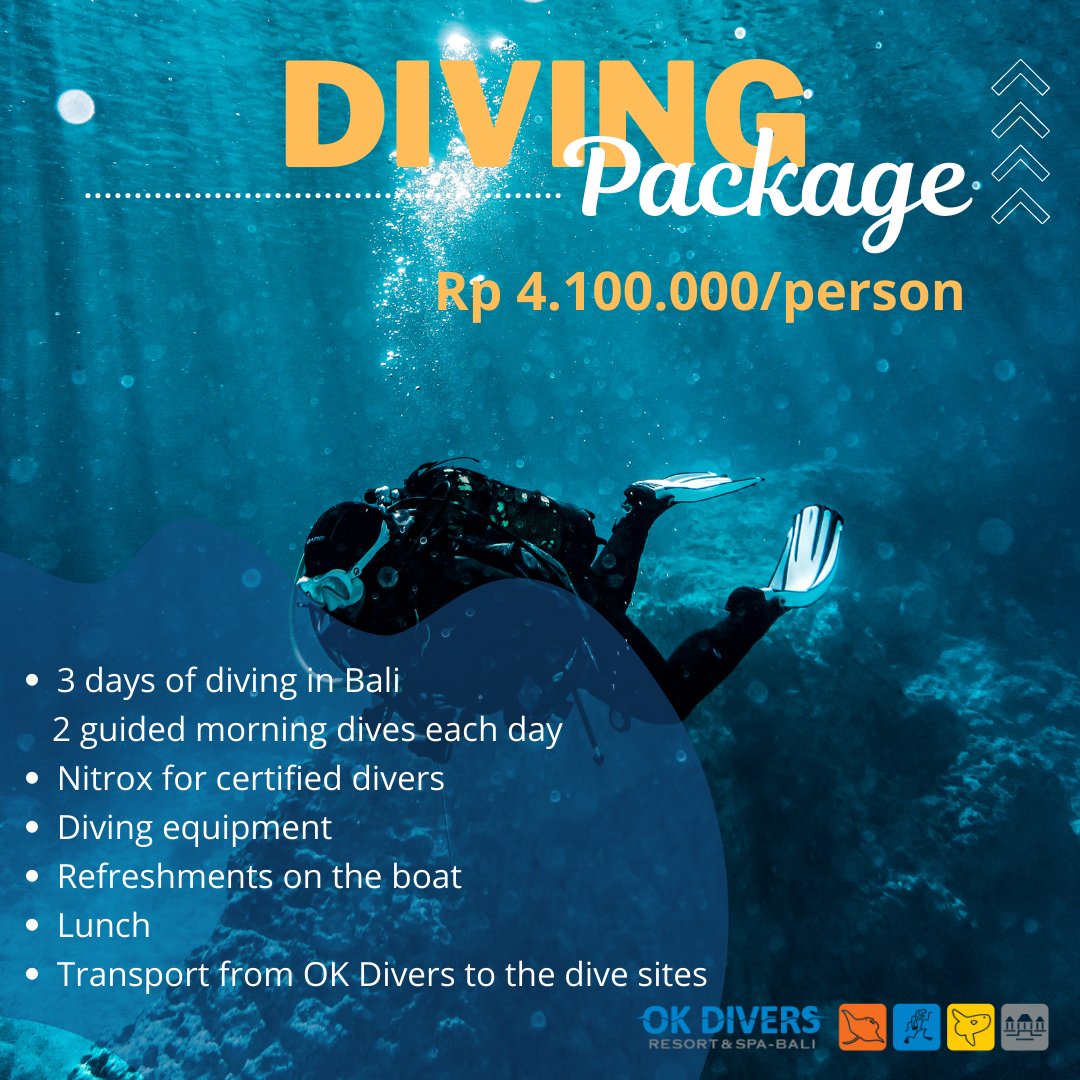 TheBaliTimeline's tweet photo. 🇮🇩 Rencanakan liburan kamu di Bali dan nikmati penawaran spesial kami untuk staycation, diving dan snorkeling. Temukan penawaran spesial ini di link https://t.co/OMhhAVRXYu ! Sampai ketemu di OK Divers Resort &amp; Spa

#Bali #divingbali #snorklingbali #staycationbali https://t.co/GWUFblTTSK