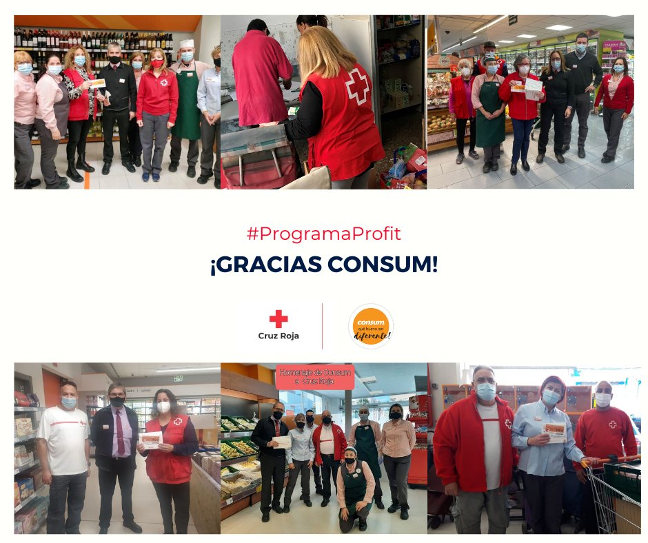 CruzRojaVLC's tweet photo. [#AlianzasCruzRoja] 🤝
Estos días hemos recibido la felicitación y reconocimiento de @Consum en el décimo aniversario de su programa #ProgramaProfit.

⛑Gracias a Consum y al equipo de voluntarios por implicación y por el aniversario de este proyecto. 
#SerMejores https://t.co/cXa4CBymhC