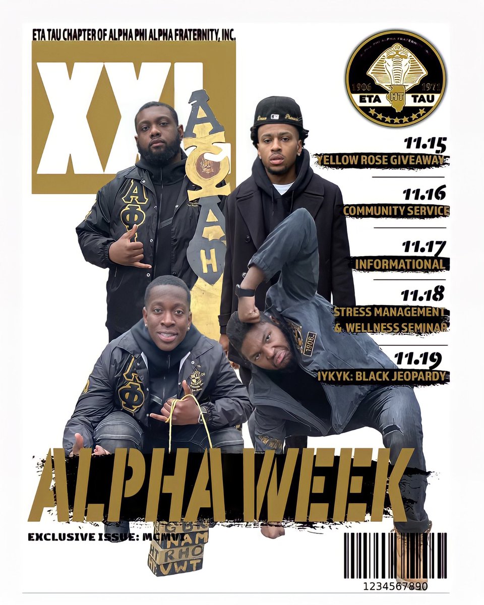 ETA_TAU1906's tweet photo. โฌ๏ธ Today in Hip-Hop-โฌ๏ธ
2021: Alpha Week๐ง
Tune in for this weeks events!โ๏ธ
Whoโs your favorite Alpha?๐ฅถ #AlphaWeek2021 https://t.co/L88lWkiVk4