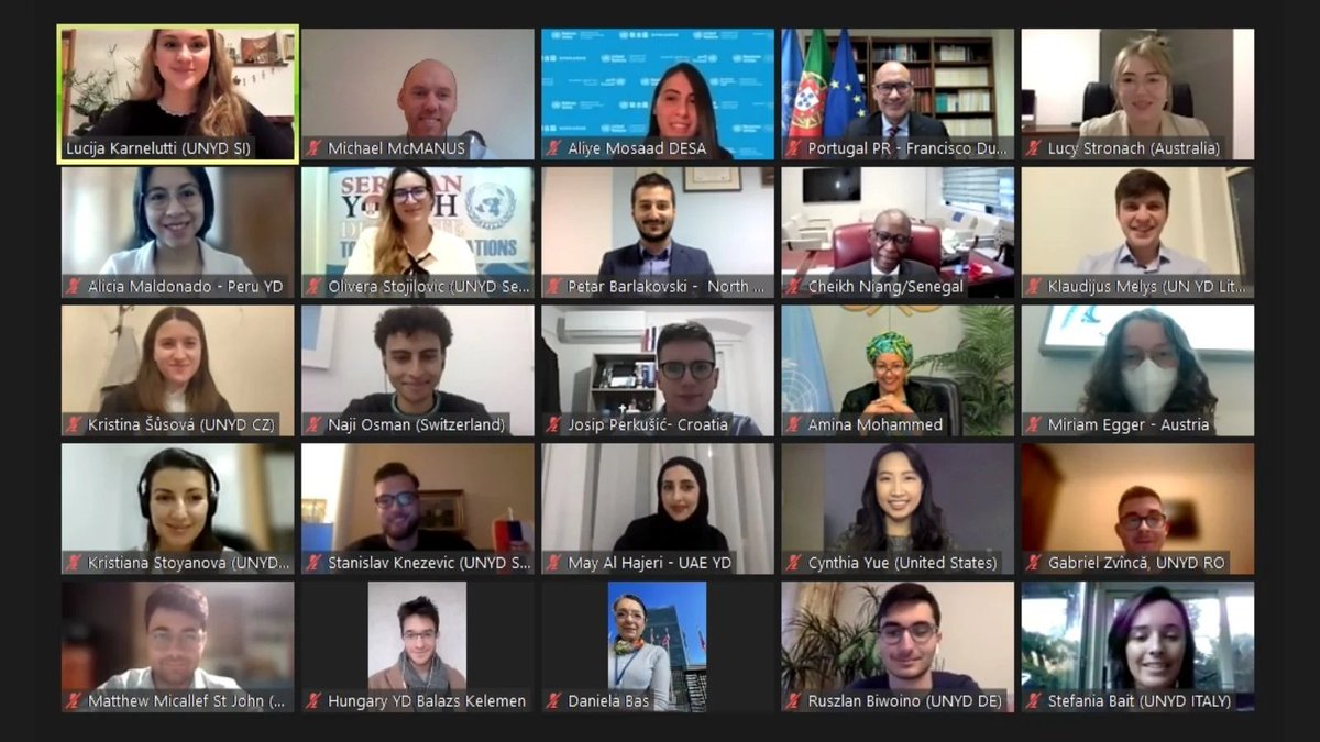 AminaJMohammed's tweet photo. When young people are given a seat at the table, we all benefit.

I was glad to continue our engagement with @UN Youth Delegates, stepping up and joining us in calling for the promise of the #SDGs to be kept. https://t.co/QeyHY0XI4r