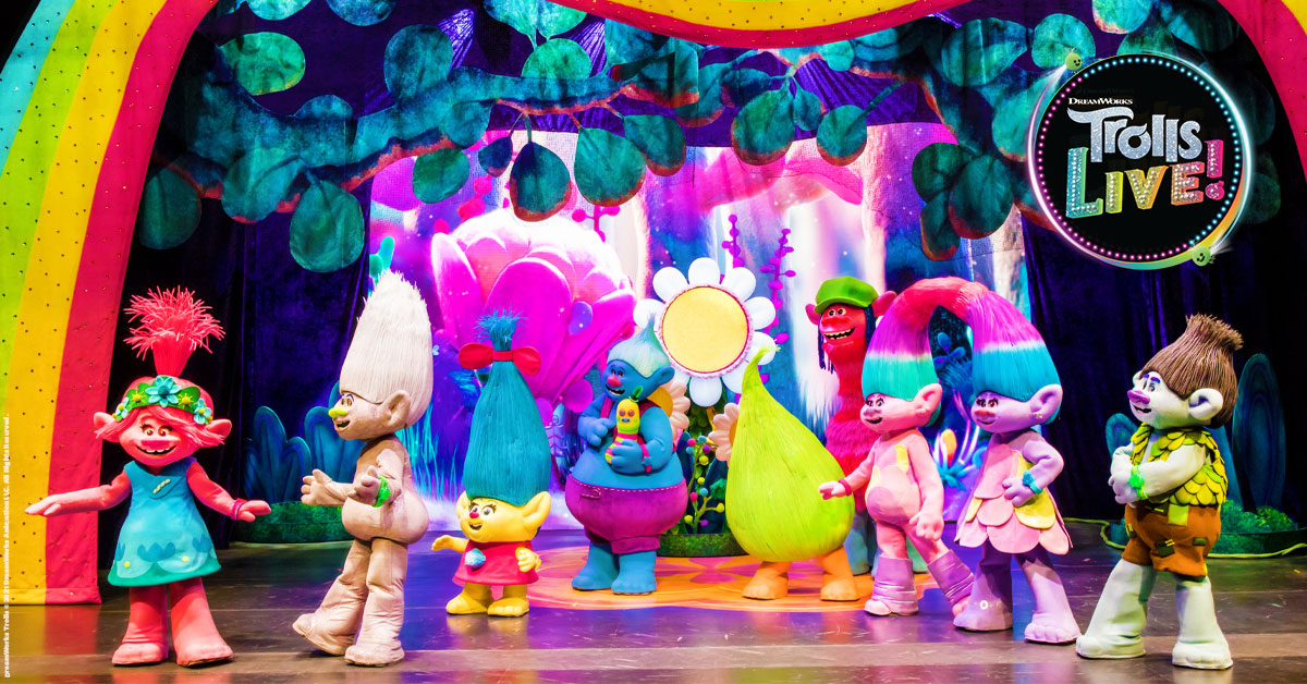 The Trolls look to Poppy for guidance in Trolls Village! #TrollsLIVE