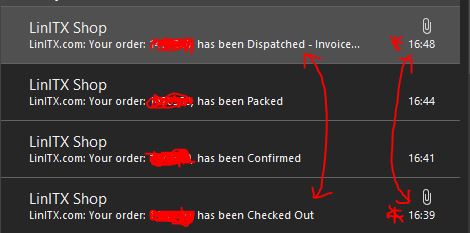 When you accidently leave an order until the 11th hour 👀<a href="/LinITX/">LinITX.com</a> to the rescue every time 👊😃#topcustomerservice