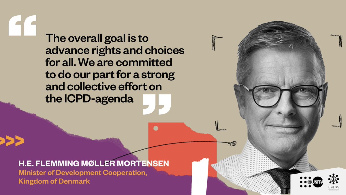 The goals of the #ICPD can only be achieved together. @FlemmingMM reaffirms that @udviklingsmin & @Denmark_UN are there for every step of the way to ensure that #TheMarchContinues. #NoExceptionsNoExclusions