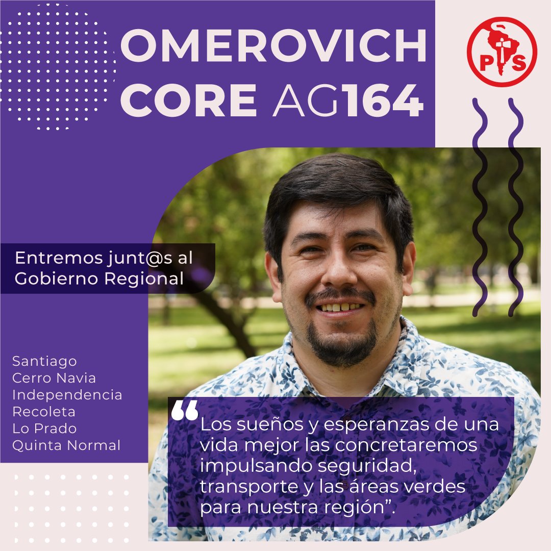 Vamos a representar en el @GobiernoRM los sueños y esperanzas de de una vida mejor. 

✊🏾❤🏙 #Omerovich #Core #vota #AG164

#Santiago #recoleta #independencia #cerronavia #loprado #quintanormal