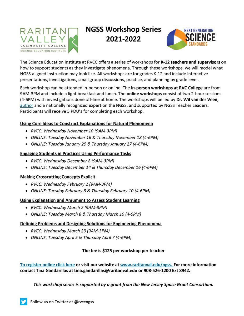rvccngss's tweet photo. #Students should engage in #Practices 100% of the time. Join us on Dec 8 to learn how to develop 3D Performance Tasks that guide #students as they make sense of #phenomena. To register https://t.co/aUEBRvBnX6.  
@leadinsci @LearnForwardNJ @CSSSupervisors
@NGSS_tweeps @NGSSchat https://t.co/waUDr43axj