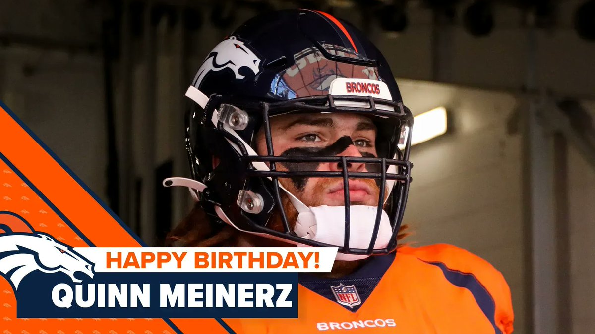 Broncos's tweet photo. RT to help us wish @QMeinerz a happy birthday! 🥳 https://t.co/kkDioYDyYP