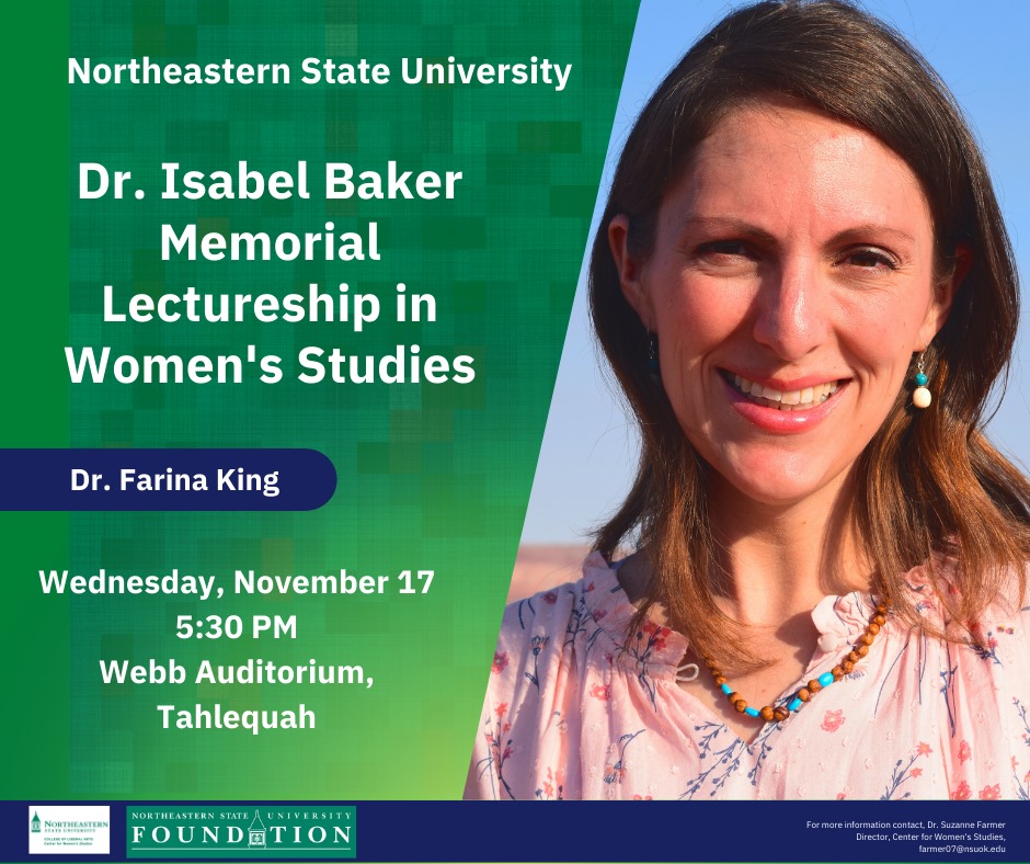 NSU Dr. Isabel Baker Memorial Lectureship in Women's Studies Dr. Farina King