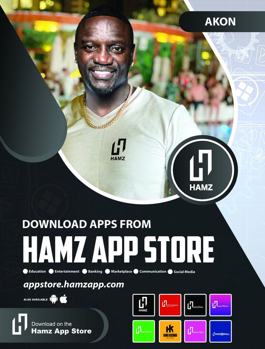 Hamzonline's tweet photo. Real recognises real. Akon rocks the #Hamz tee! Download all Hamz Apps form the Hamz App Store

Here | https://t.co/ttyK09lJPw https://t.co/RxFg6WuiX2
