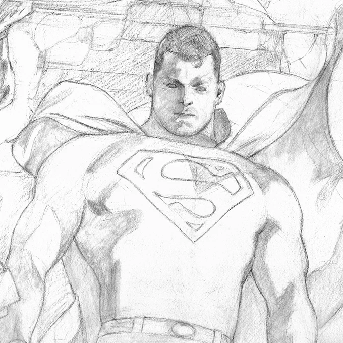 Close up detail from the cover for "Action Comics" #1031. @DCComics 