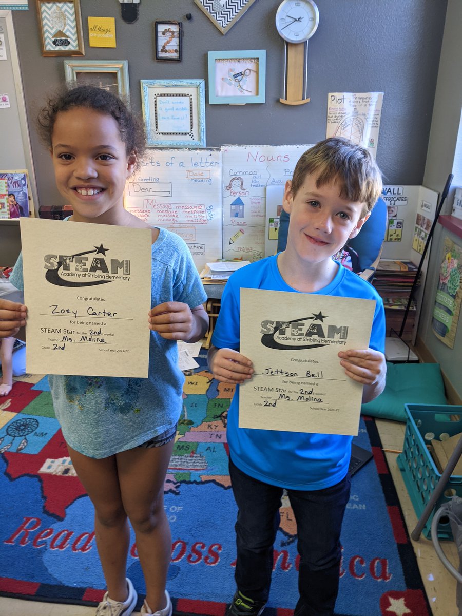 Sarahmo18852284's tweet photo. Congrats to this dynamic duo! They are hard working, creative, and they love to learn each day. 
#SteamatStribling #steamstars ❤️🤍👍🥰💯 https://t.co/omZWoJdpOg