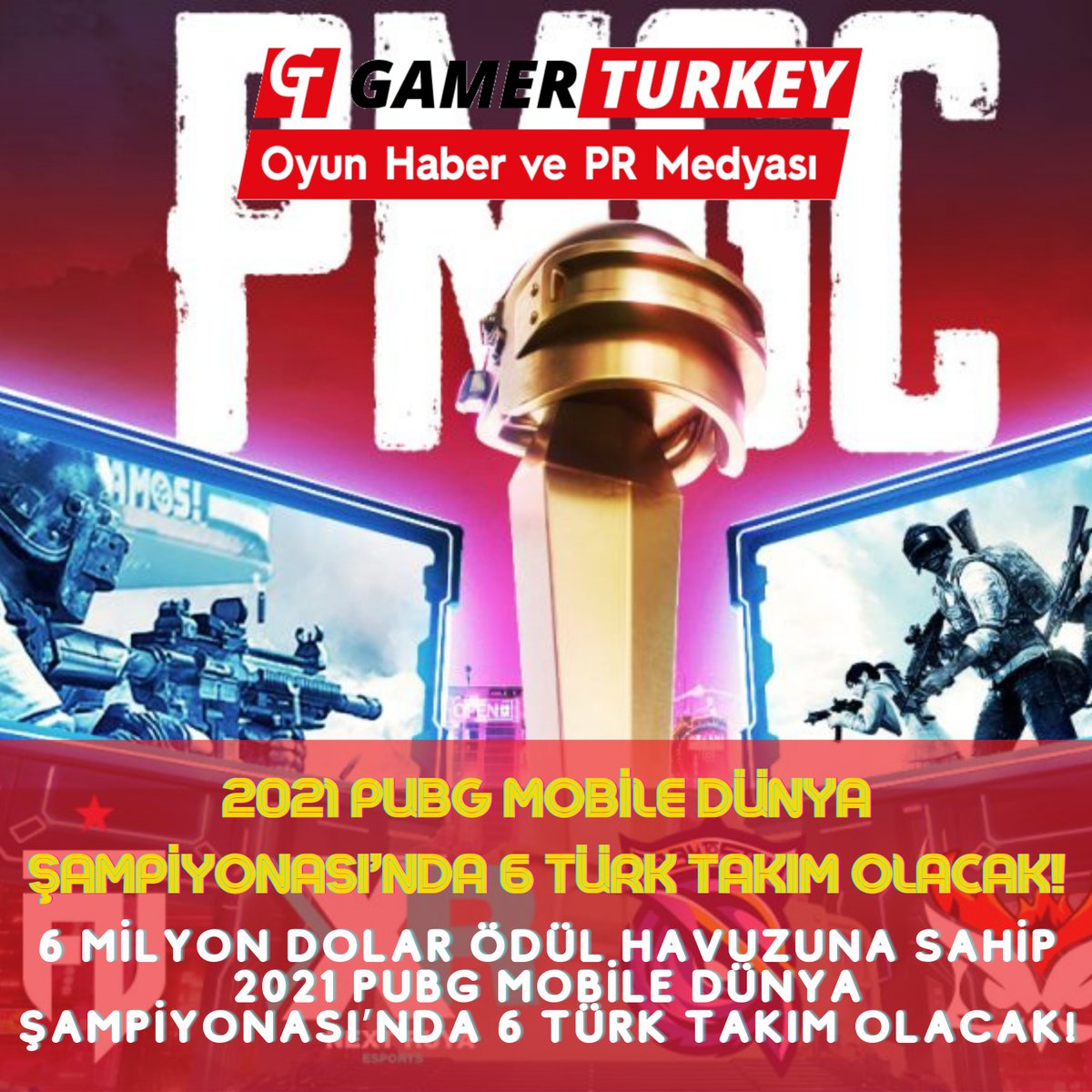 2021 PUBG Mobile Dünya Şampiyonası’nda 6 Türk takım olacak! #eSports #pubg #gamerturkey