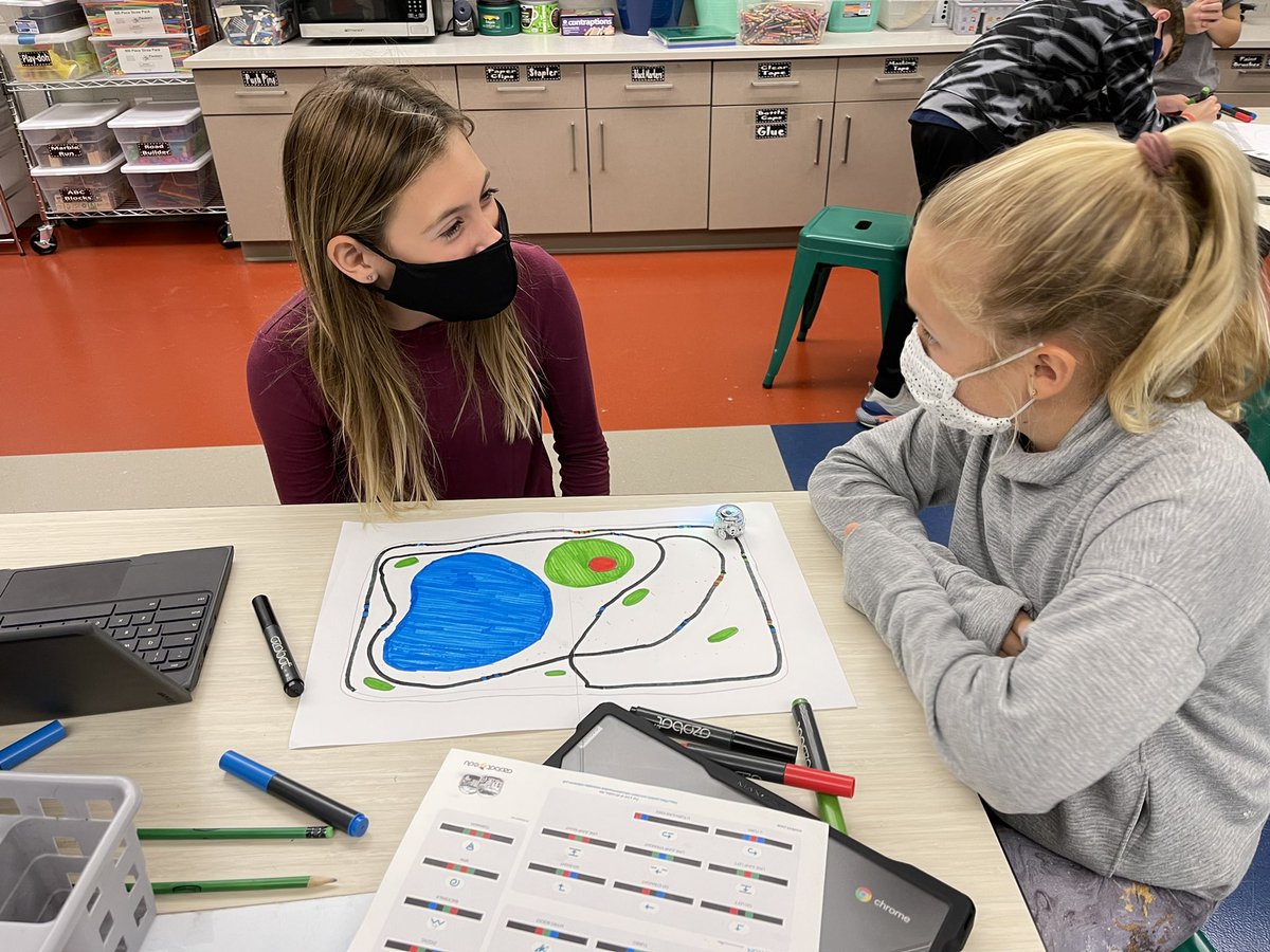 Ms_ARedd's tweet photo. Reviewing by traveling through cells with @Ozobot and vertebrates/invertebrates using coding and dichotomous keys @OldHundredES #extra #science #codingkids https://t.co/6I51j18EOm