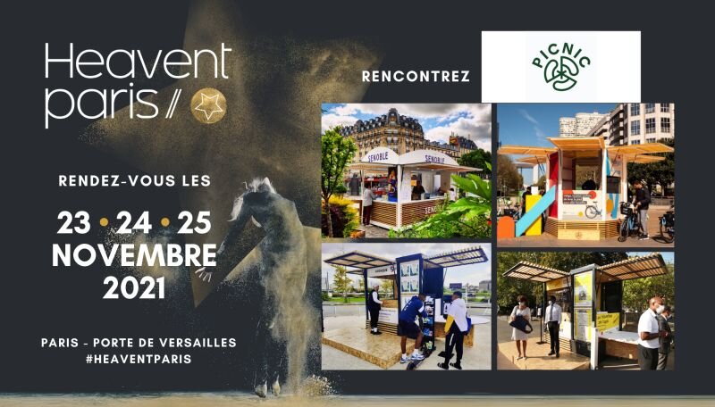 Picnic_Kiosque's tweet photo. PICNIC exposant au @heaventparis ! 💚
📆 23, 24 & 25 novembre 2021.
🚀 Stand E40 et village startup.
🚩 Paris Expo Porte de Versailles - Pavillon 4.
🎫 Réservez votre badge visiteur : https://t.co/Wki6GeI0x2
#exposant #heaventparis #startup #architecturemodulaire https://t.co/CxBd6A6dGF