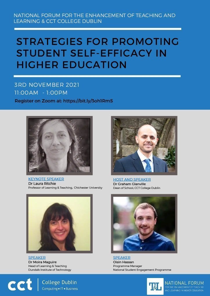 Marie O'Neill (@marie_librarian) on Twitter photo The recording of <a href="/cctcollege/">CCT College Dublin</a>'s webinar <a href="/ForumTL/">National Forum T&L</a> Seminar Series on fostering student self-efficacy is now available. A huge thanks to <a href="/laura_ritchie/">Laura Ritchie</a> <a href="/OisinH1/">Oisín Hassan</a> <a href="/grahamcct2012/">Graham Glanville</a> & <a href="/Manarola/">Moira Maguire</a>. See bit.ly/3CidDkj & padlets/resource list at bit.ly/3ngRWwA #YesIcan The recording of <a href="/cctcollege/">CCT College Dublin</a>'s webinar <a href="/ForumTL/">National Forum T&L</a> Seminar Series on fostering student self-efficacy is now available. A huge thanks to <a href="/laura_ritchie/">Laura Ritchie</a> <a href="/OisinH1/">Oisín Hassan</a> <a href="/grahamcct2012/">Graham Glanville</a> & <a href="/Manarola/">Moira Maguire</a>. See bit.ly/3CidDkj & padlets/resource list at bit.ly/3ngRWwA #YesIcan