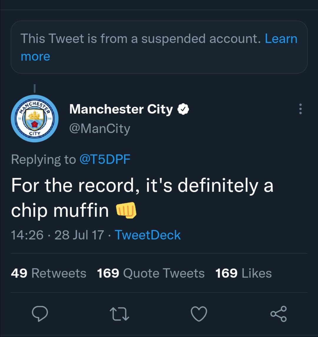 andrewb1970's tweet photo. @ManCity @T5DPF Looks like the debate was too hot for twitter
#chipbarm https://t.co/Dfc79Ex6sy