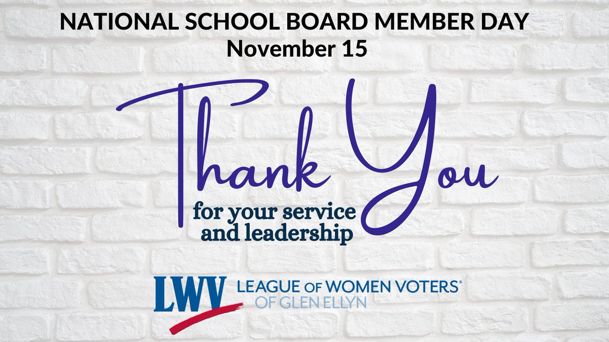 LWVGE's tweet photo. A tough job that got even tougher recently: Let's give a shout out to all of those who volunteer their time on our local school boards. We appreciate your dedication, hard work and leadership.  Thank you for all you do! https://t.co/8WY6czBFLx